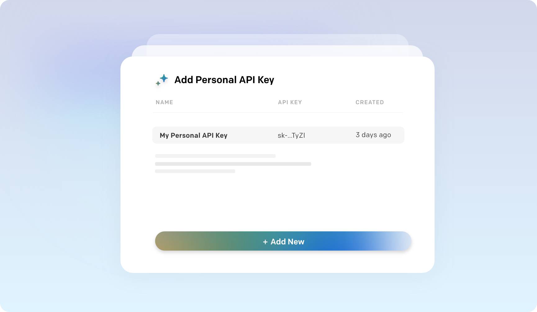 API Keys - Need a custom hook into our platform?